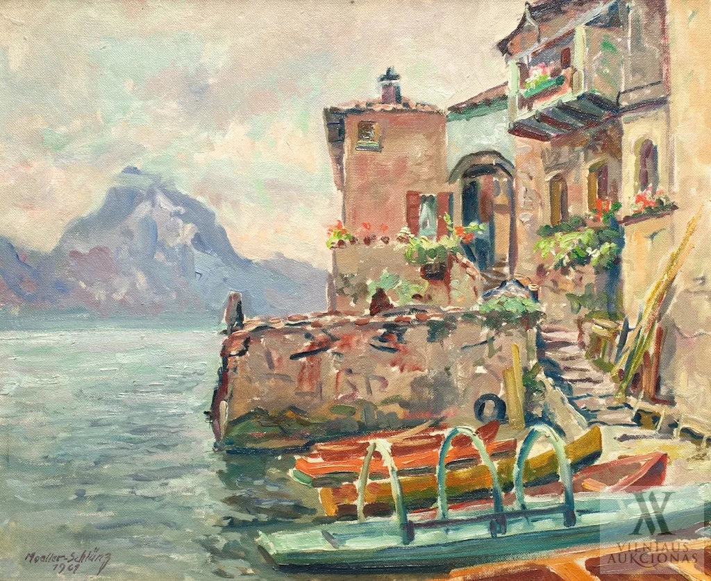 Fritz Möller-Schlünz – Lugano ežeras, Šveicarija