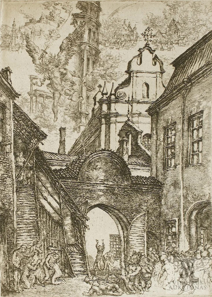 Leonas Lagauskas – Iš ciklo „Vilnius”I