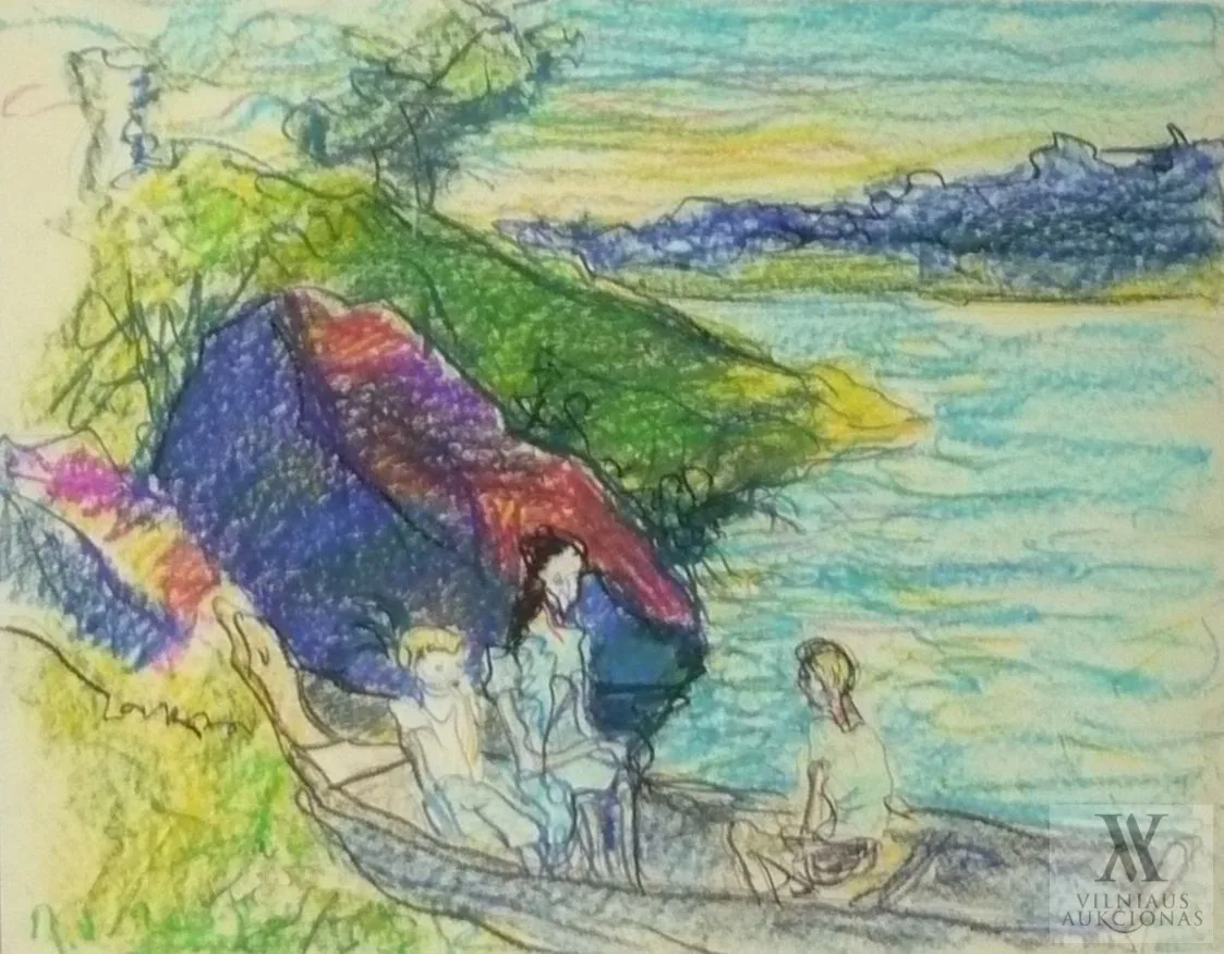 Povilas Ričardas Vaitiekūnas – Česukuose prie akmens