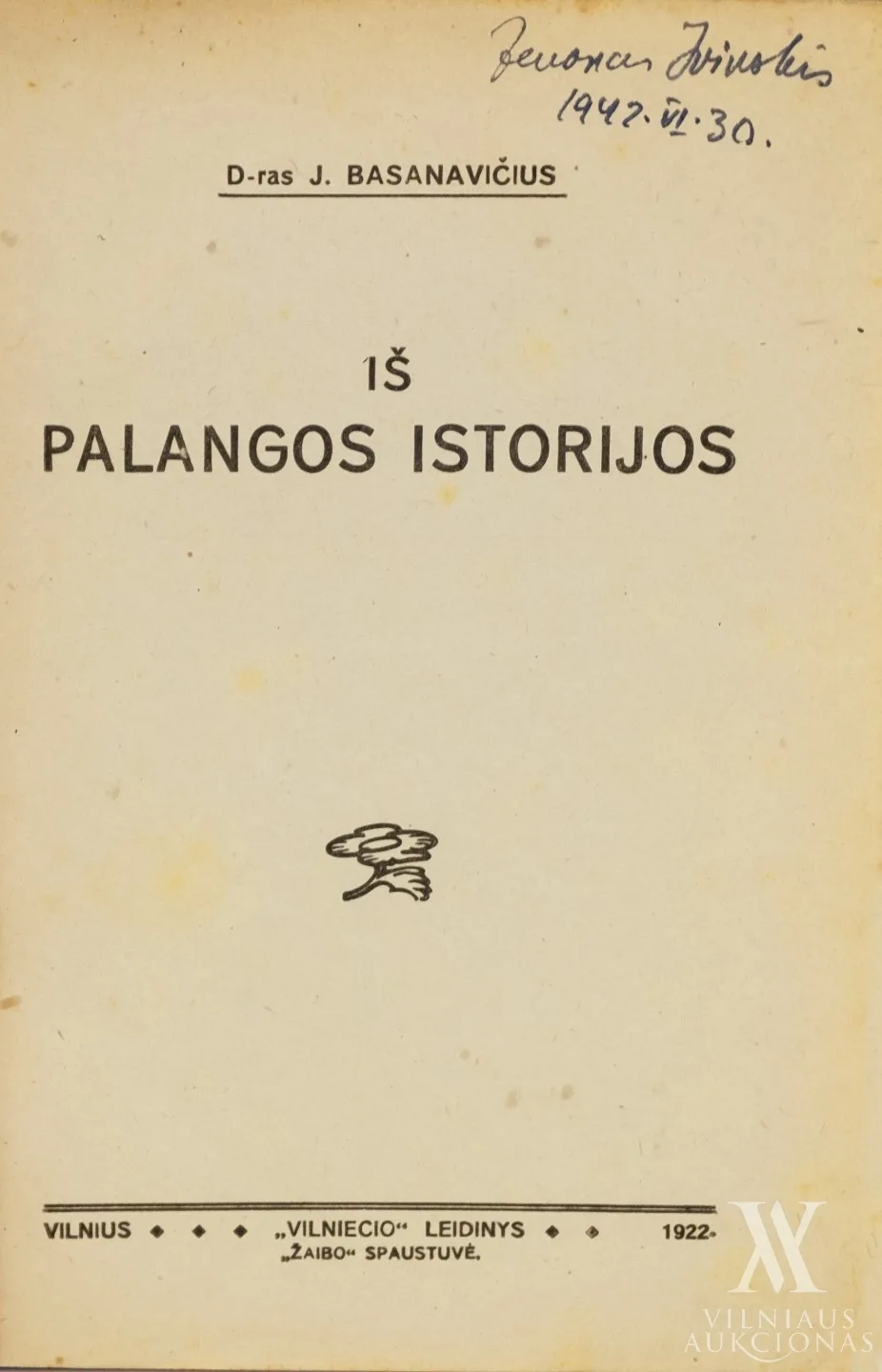 Zenono Ivinskio autografas