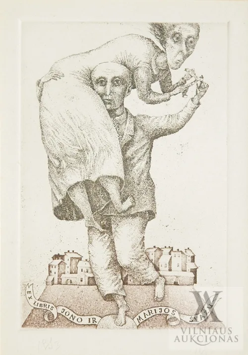 Stasys Eidrigevičius – Exlibris Jono ir Marijos Švažų