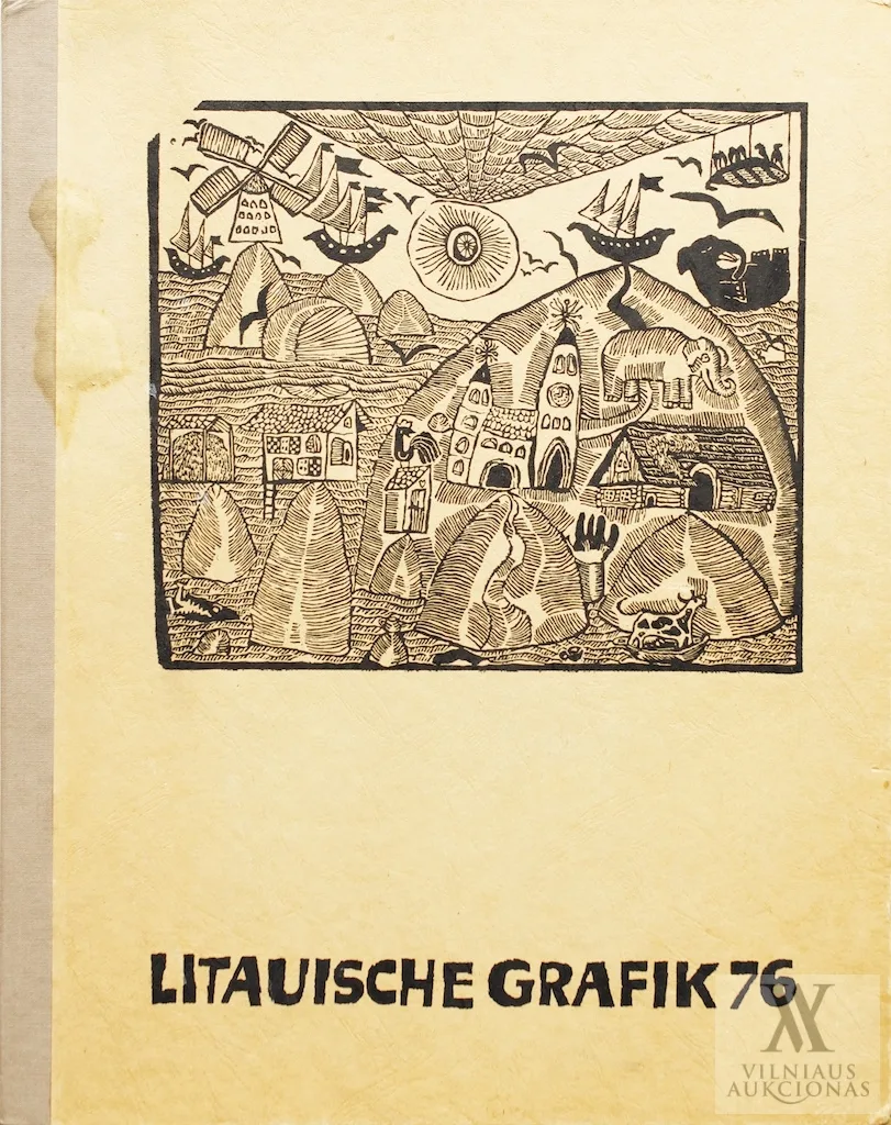 10-ies estampų rinkinys „Litauische Grafik 76”. Sud. Joachim Bartels (buv. VDR)