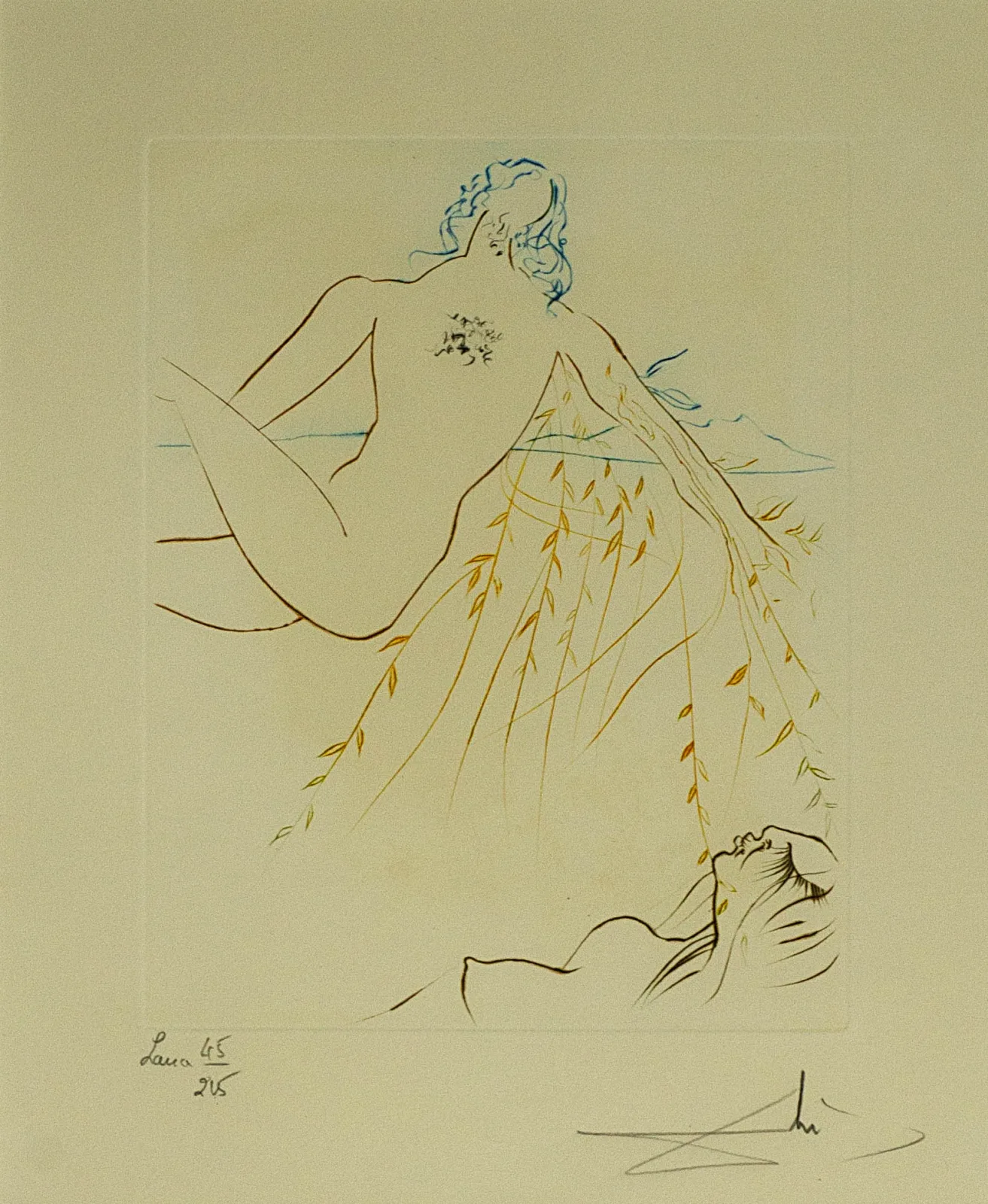 Salvadoras Dali (Salvador Dali) – Įsimylėjėlių poilsis. Iš ciklo „Žemiškasis rojus“ | Le repos amoureux, „Le Paradis Terrestre“