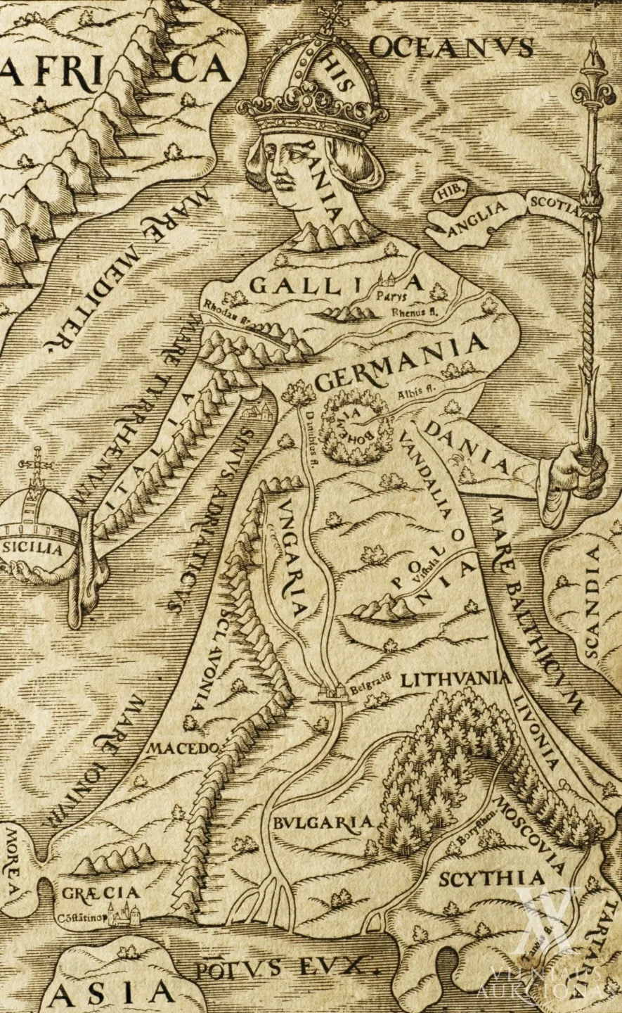 Sebastianas Münsteris (Sebastian Münster) – Europa karalienė | „Europa, kaip ją vaizdavo senovėje”