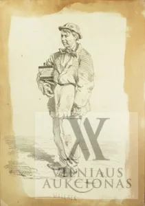 Alfredas Romeris (Alfred Römer) – 2 eskizai: Walerek; Išmaldos prašytoja