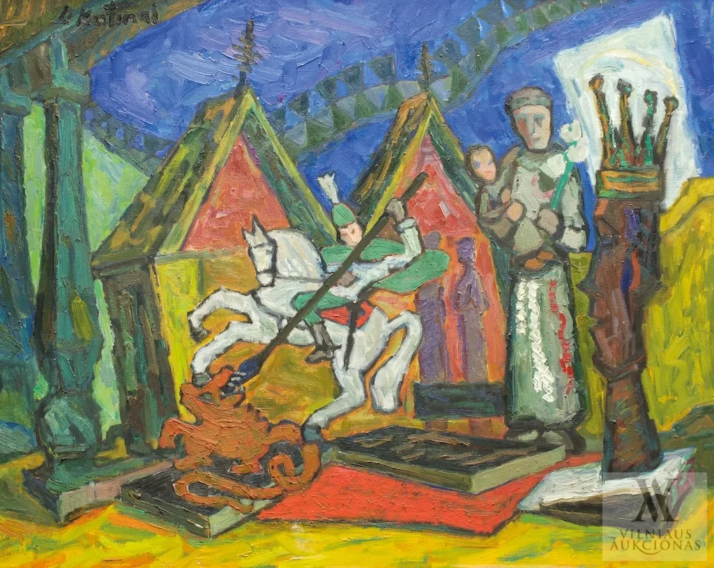 Leonas Katinas – Šv. Jurgis nuduria drakoną