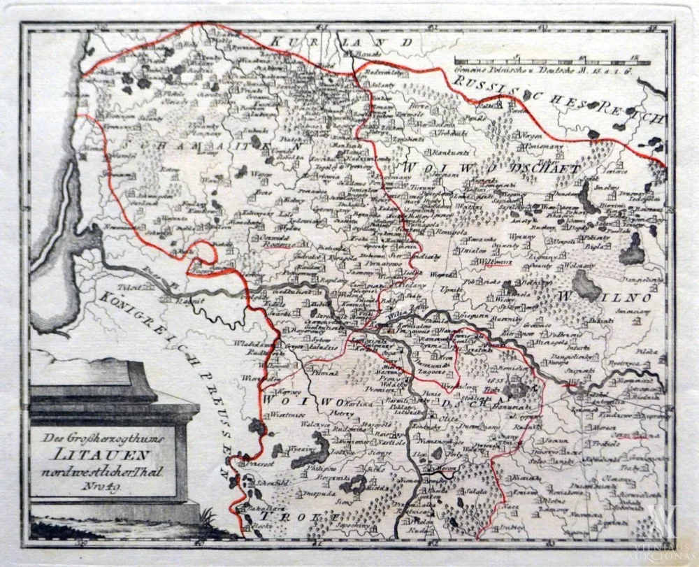 Franz Johann Joseph von Reilly – Das Grosherzogthums Litauen nordwestlischer Theil Nro. 49