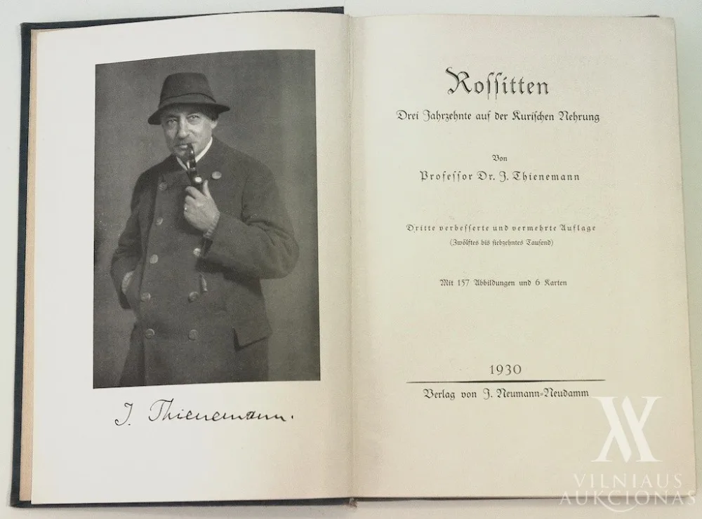 Johannes Thienemann (Tynemanas, Johanas) – Rossitten: drei Jahrzehnte auf der Kurischen Nehrung | J. Thienemann 