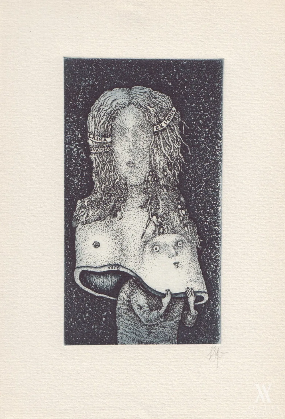 Stasys Eidrigevičius – Laimos Šveistytės ex libris
