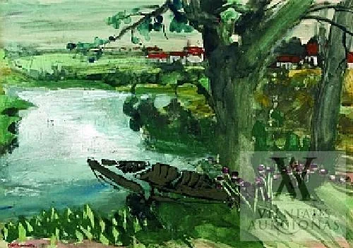 Zenonas Varnauskas – Peizažas su valtim