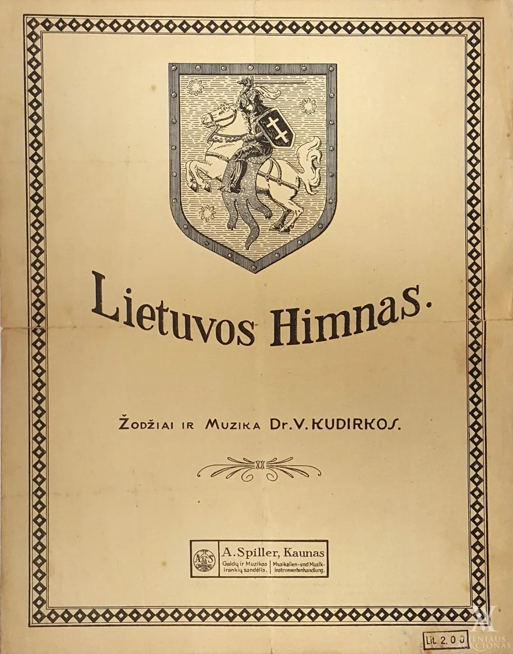 Vincas Kudirka – Lietuvos Himnas 