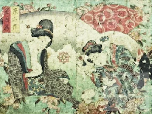 Kuniyoshi Utagawa – Dvi moterys ir berniukas