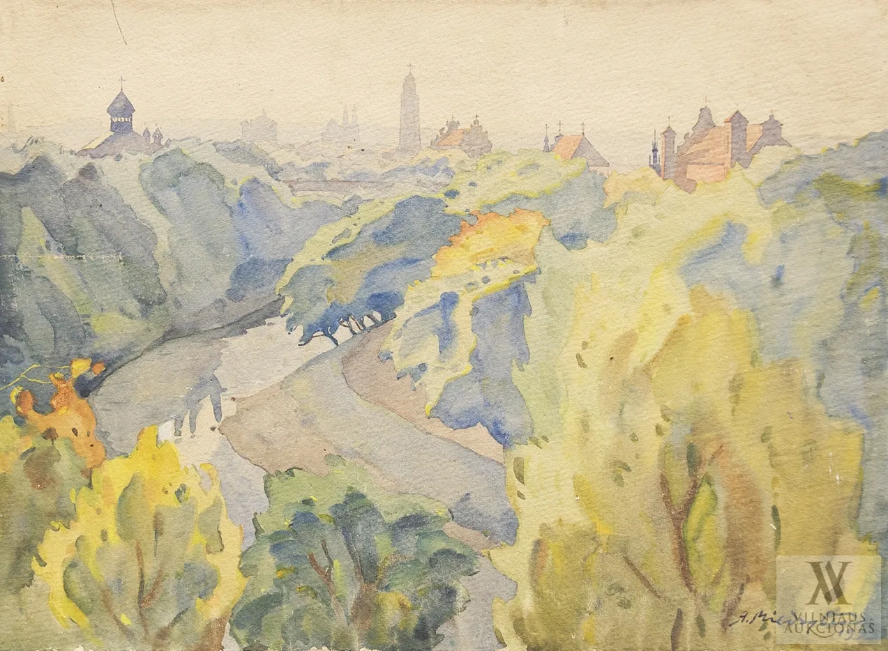 Adomas Miendzyblockis (Adam Międzybłocki) – Vilniaus panorama