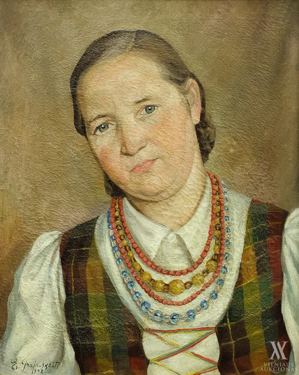Emilija Grajauskaitė–Pazukienė – Veronikos Matulevičiūtės portretas