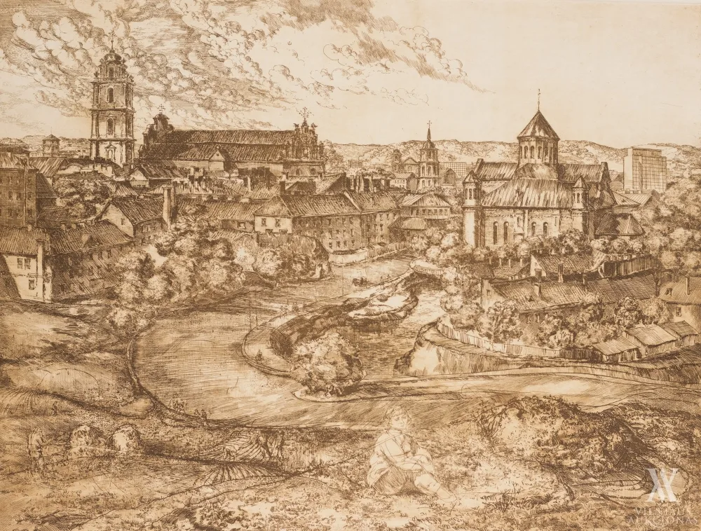 Leonas Lagauskas – Senojo Vilniaus panorama