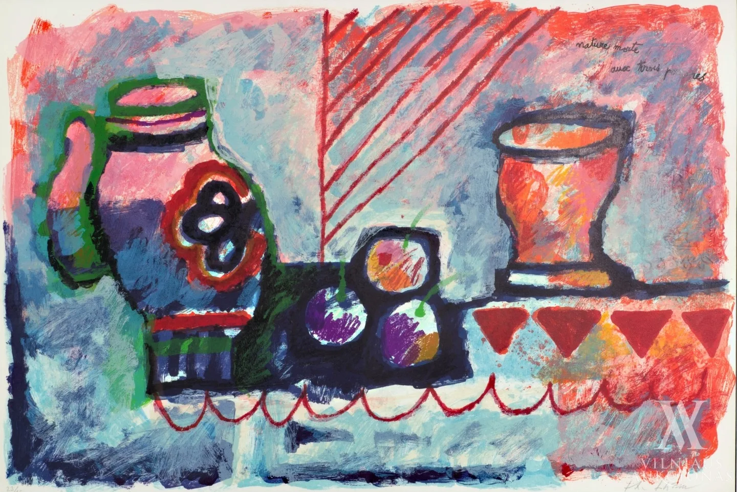 Theo Tobiasse – Nature morte aux trois pommes | Natiumortas su trimis obuoliais