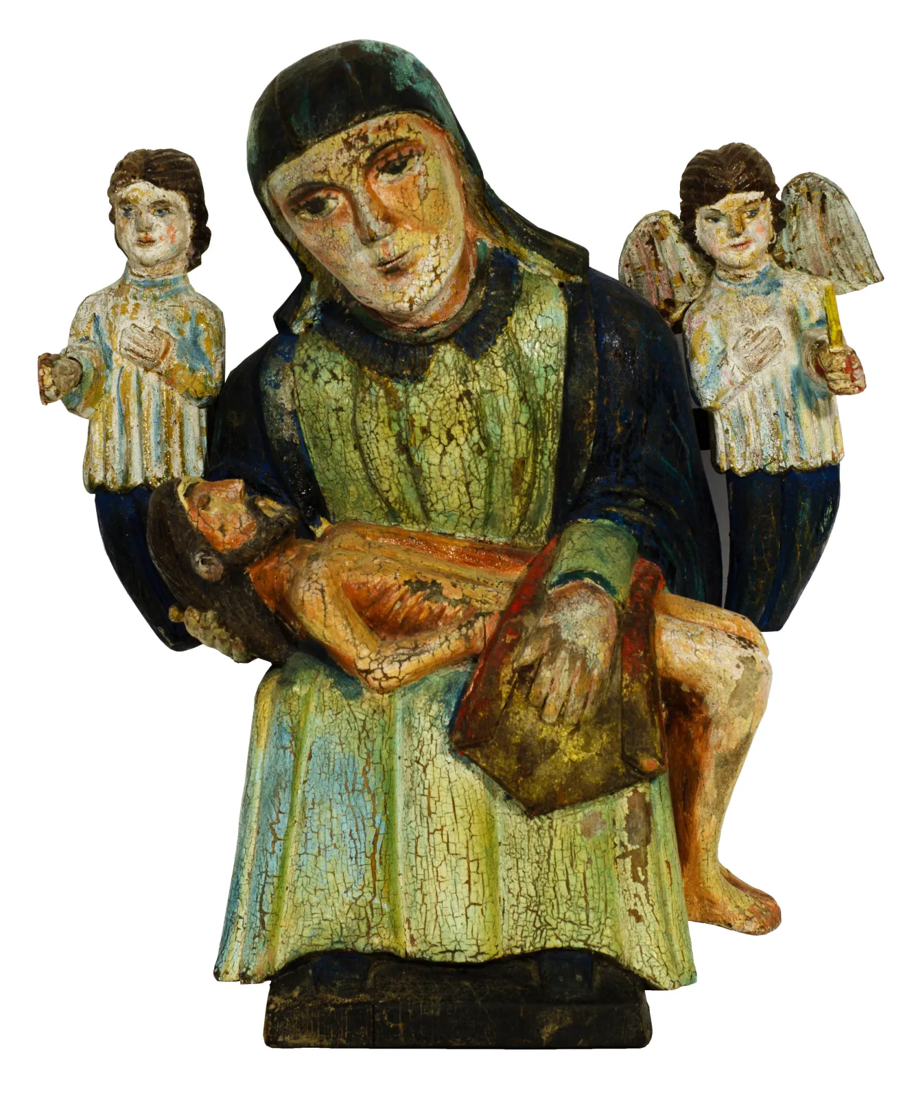 Lietuvių liaudies medinė skulptūra „Pieta”