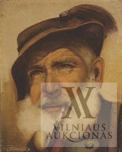 Autorius Nežinomas (V. Europa) – Vyro su pypke portretas