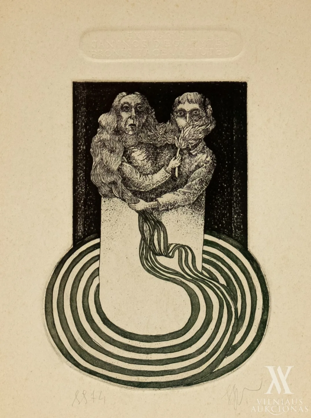 Stasys Eidrigevičius – Exlibris Janinos Degutytės | Bronės Jacevičiūtės
