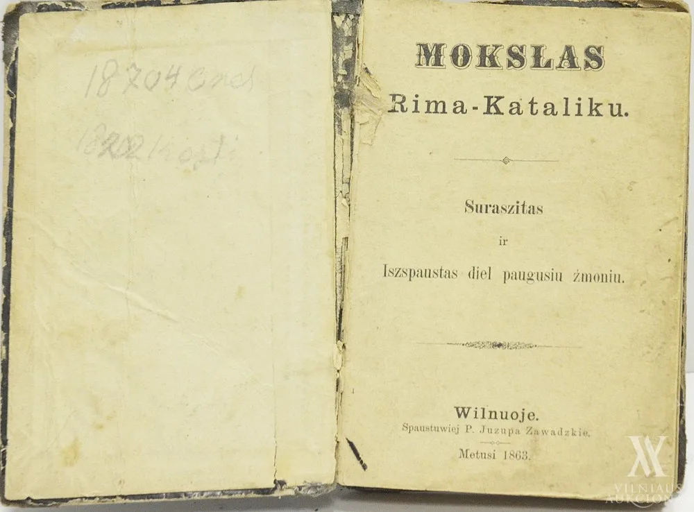 Motiejus  Valančius – Mokslas Rima-kataliku: suraszitas ir iszspaustas diel paugusiu żmoniu / [Motiejus Valančius]