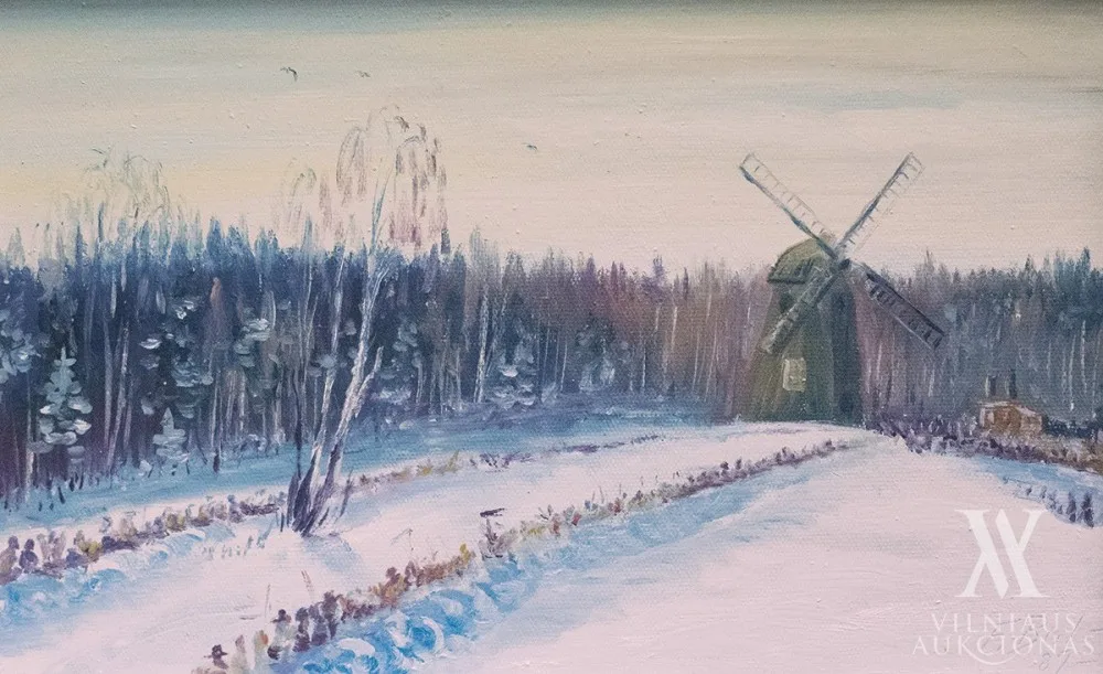 Feliksas Bulaka – Triptikas „Žiema kaime”
