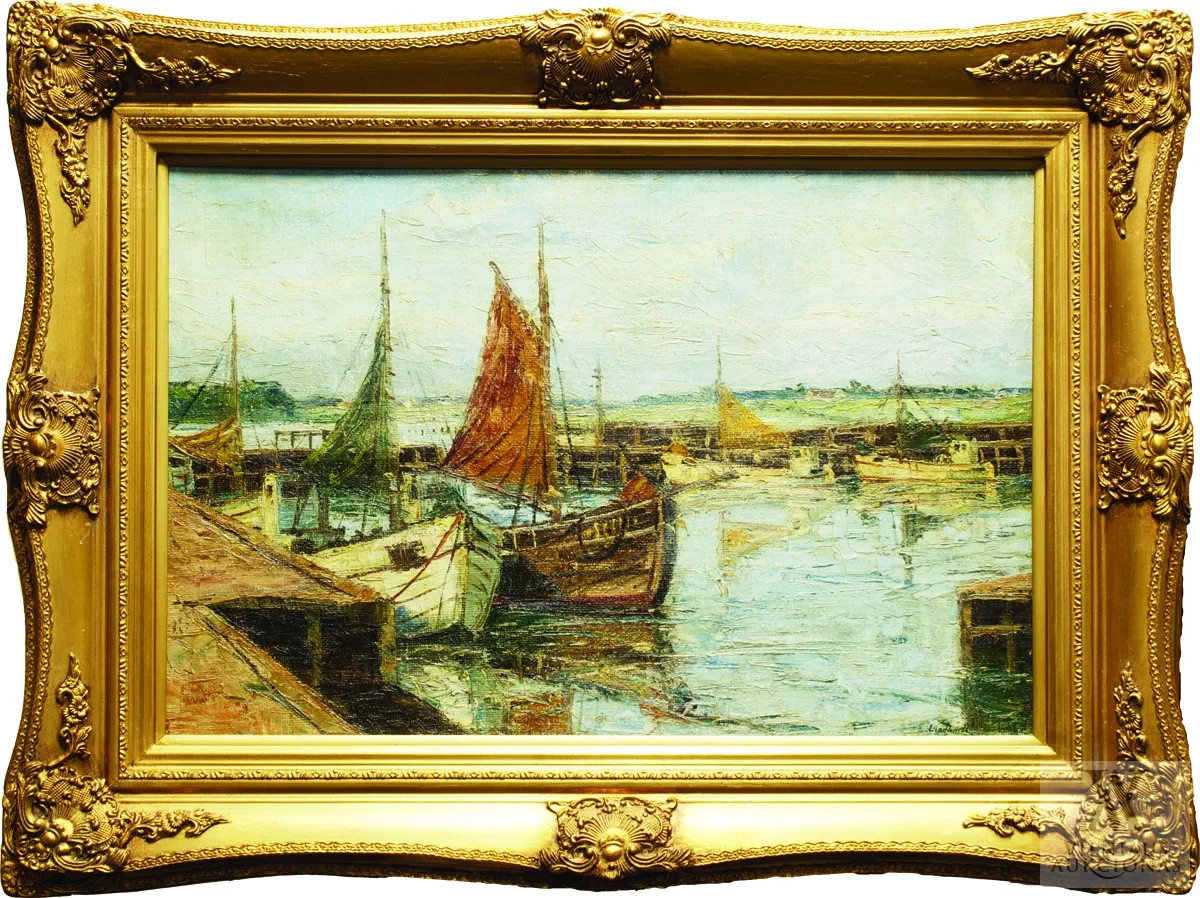 E.  Lindhardt-Conradsen – Žvejų laiveliai NordsjÃ¦llande