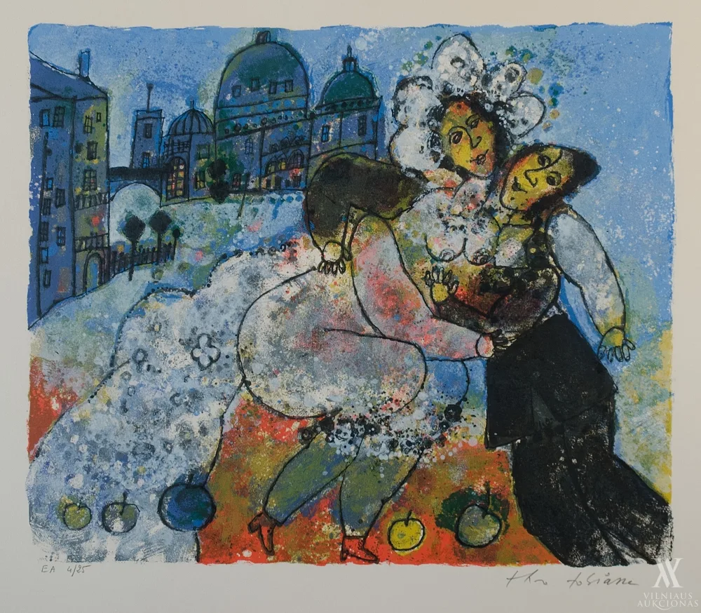 Theo Tobiasse – Les amants de Venice | Venecijos meilužiai (4 litografijų ciklas)