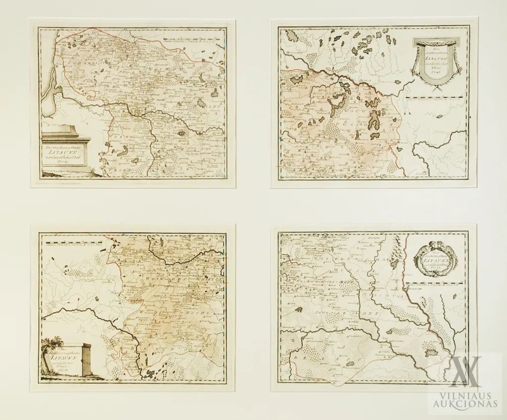 Franz Johann Joseph von Reilly – Des Grossherzogthums Litauen ostsÃ¼dlicher Theil Nro 47; Des Grossherzogthums Litauen nordÃ¶stlicher Theil Nro 48; Des Grossherzogthums Litauen nordwestlicher Theil Nro 49; Des Grossherzogthums Litauen westsÃ¼dlicher Theil Nro 50