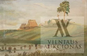 Antanas Rūkštelė – A. Žmuidzinavičiaus paveikslo „Dzūkų kaimelis” (1910) kopija