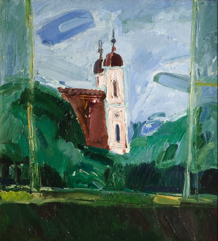 Jūratė Stauskaitė – [Kalvarijų bažnyčia pro langą]