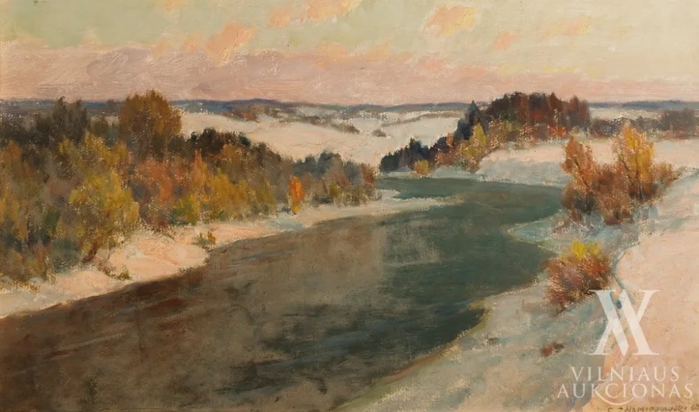 Česlovas Znamierovskis (Czesław  Znamierowski) – Ankstyvas sniegas (Neris)