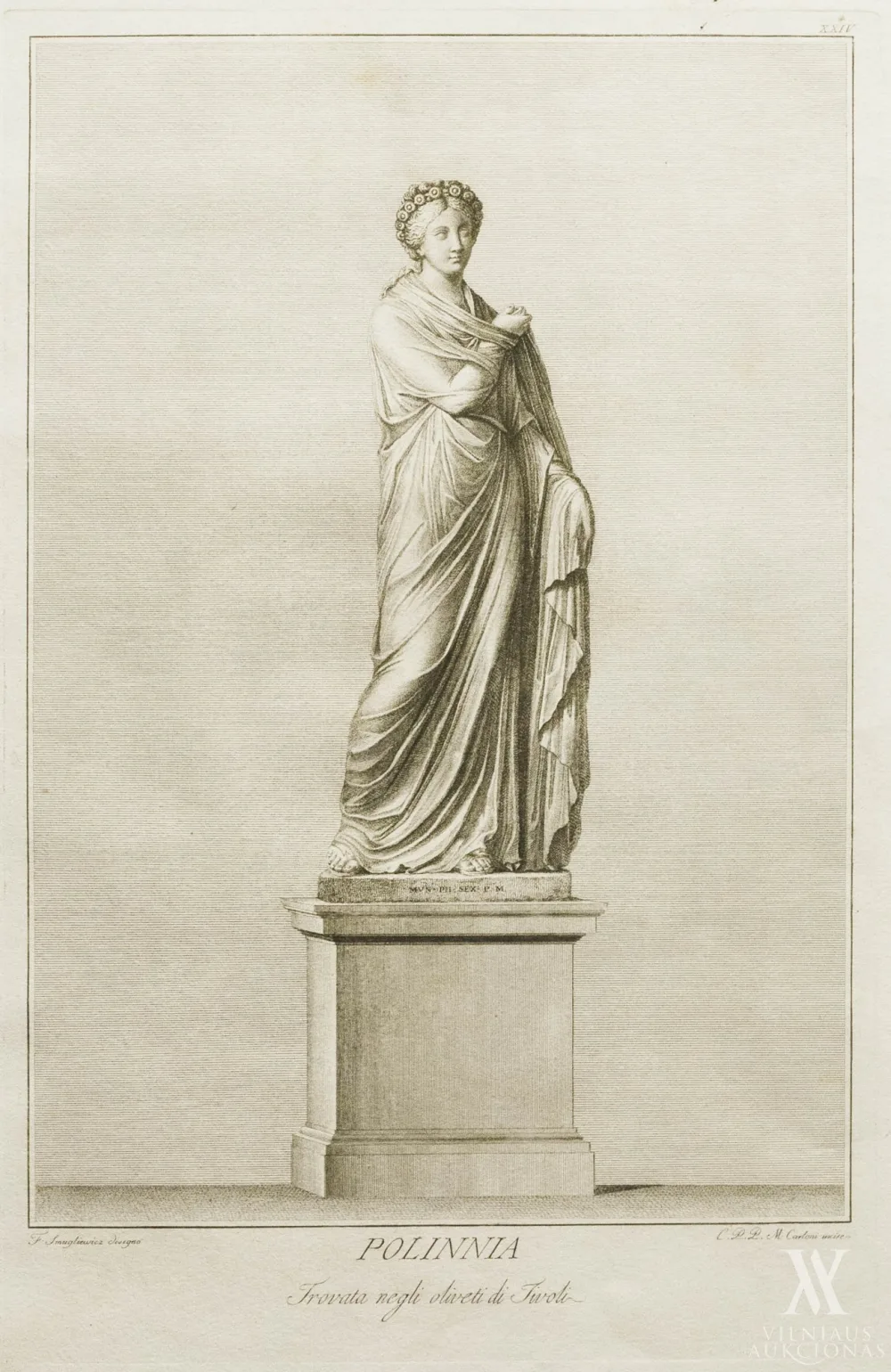 Pranciškus Smuglevičius – Mūza Polinnia (lyrikos mūza)