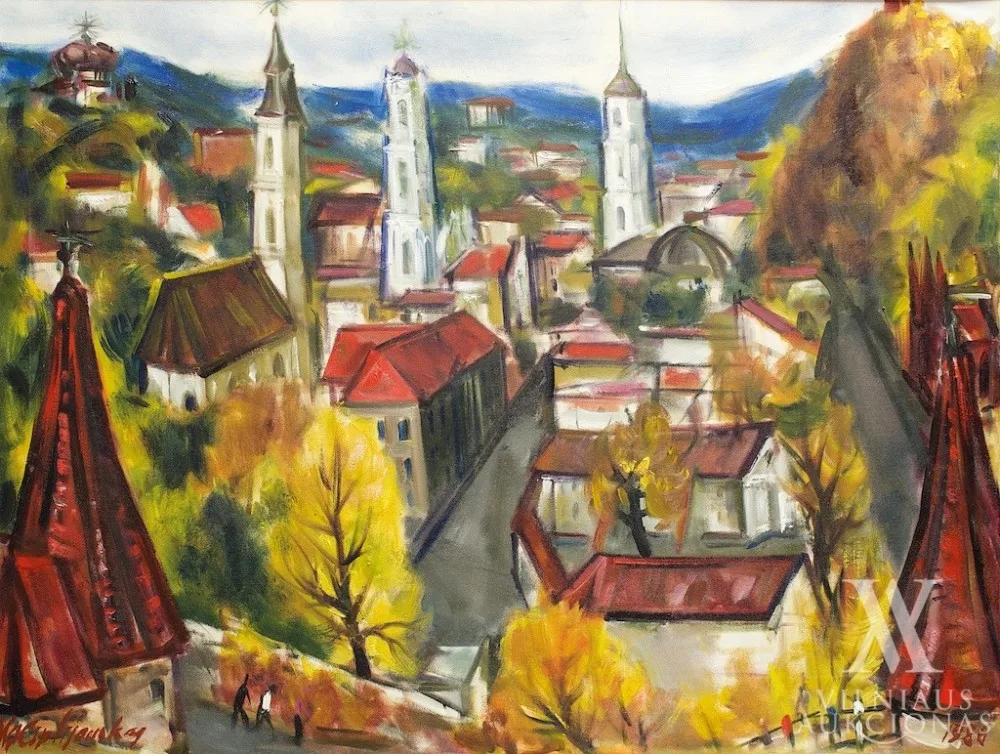 Vytautas Ciplijauskas – Vilniaus panorama nuo Barbakano