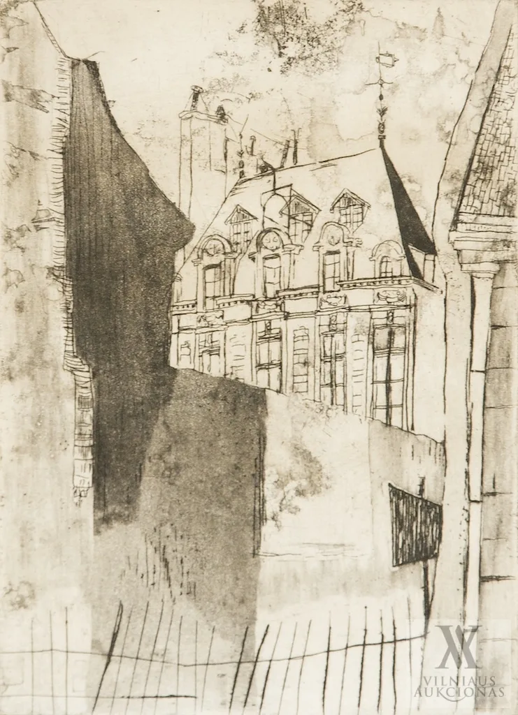 Žibuntas Mikšys – Rūmai kieme (Hôtel de Châlons)