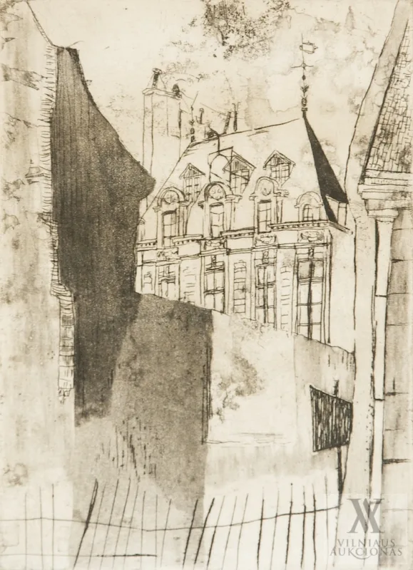 Žibuntas Mikšys – Rūmai kieme (Hôtel de Châlons)