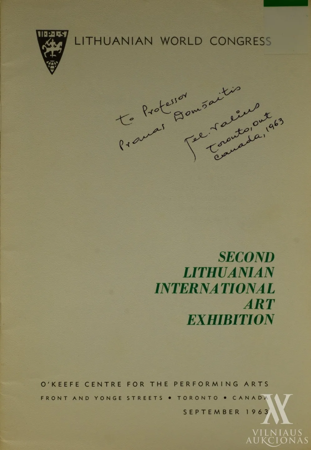 Second Lithuanian International Art Exhibition | Antrosios Lietuvos tarptautinės parodos katalogas 