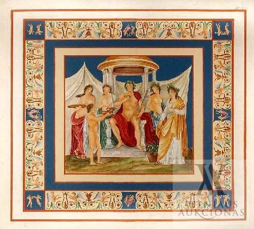 Pranciškus Smuglevičius – „Dionizo triumfas”, lakštas Nr. 13 iš 62 raižinių rinkinio „Vestigia delle Terme di Tito”
