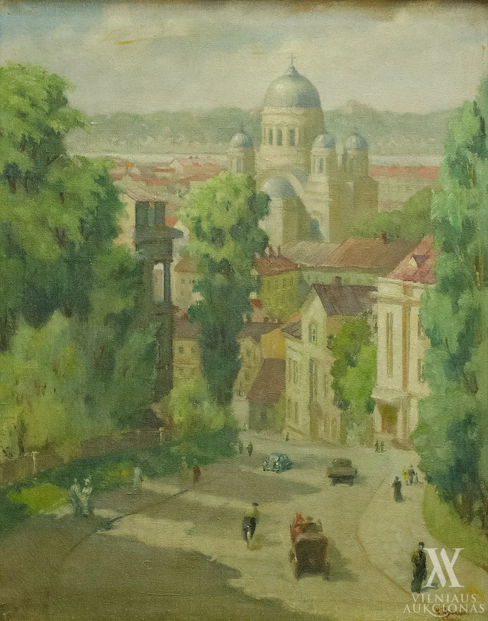 Sergejus  Šominas (Сергей Николаевич Шомин) – Kauno panorama su Soboru
