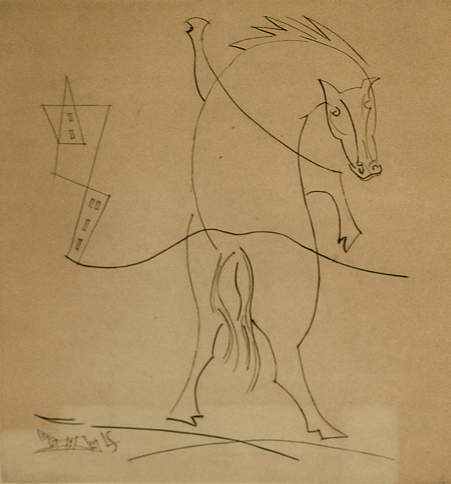 Léopold  Survage – Cheval cabré