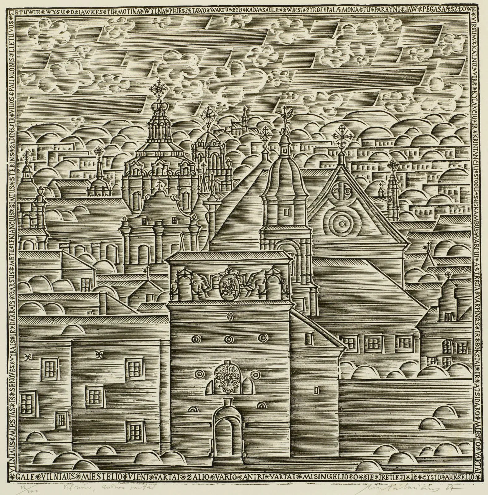 Rimtautas Gibavičius – Iš ciklo „Vilnius“. Aušros vartai.