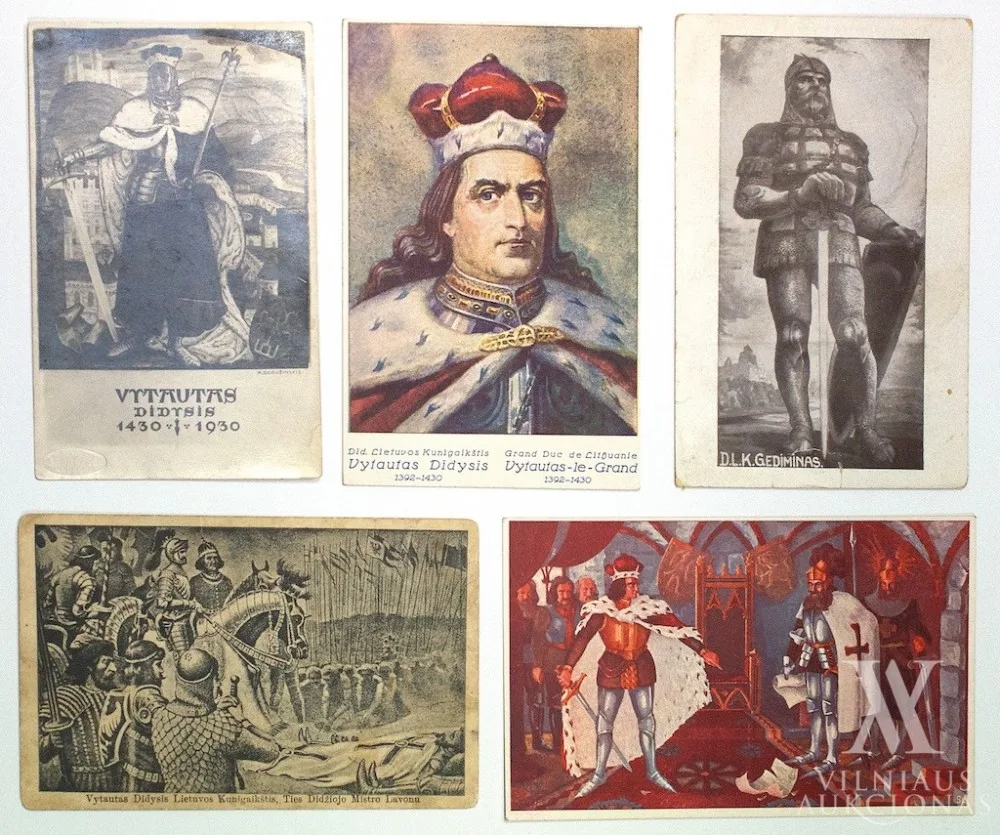 Autorius Nežinomas – 5 atvirukų komplektas