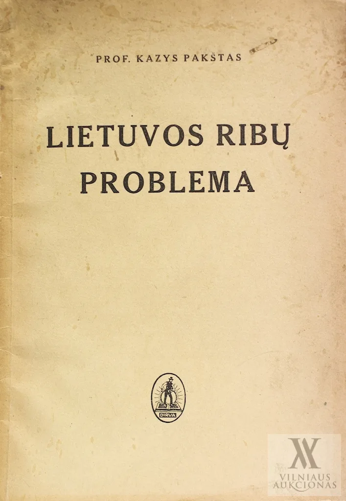 Kazys Pakštas – Lietuvos ribų problema