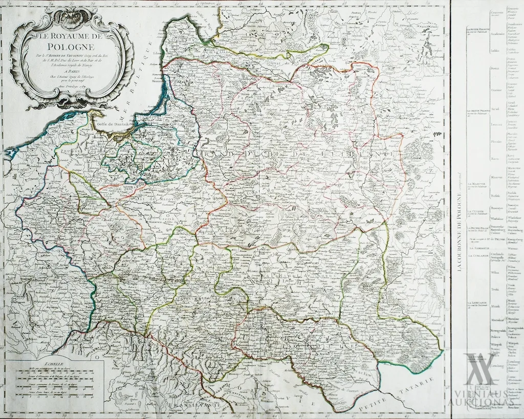 Robert Didier de Vaugondy – Lenkijos karalystė / Le Royaume de Pologne