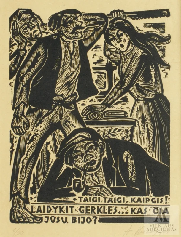 Antanas Kučas – Žemaitės „Marčios” iliustracija. 