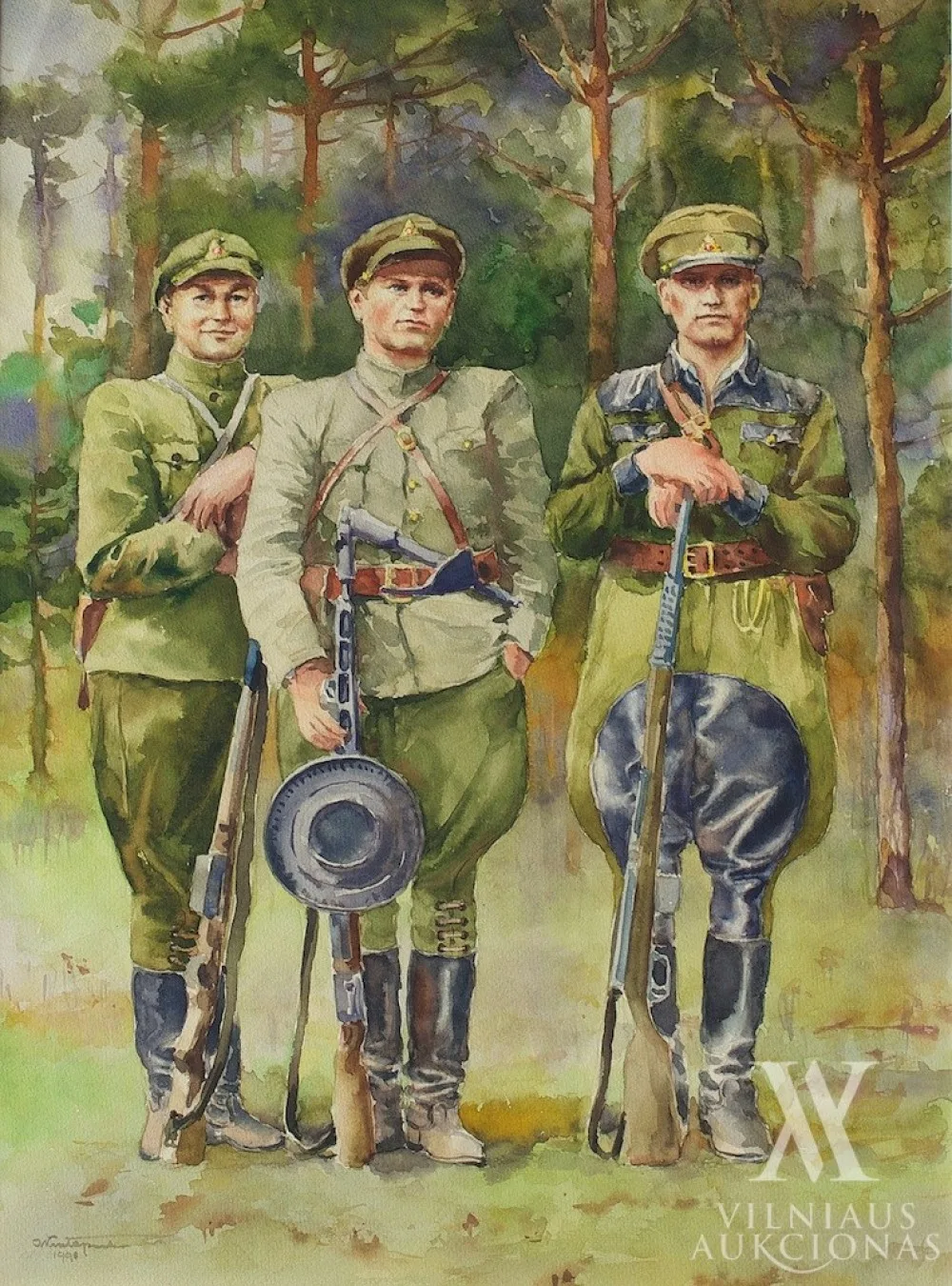 Antanas Krištopaitis – Iš ciklo „Lietuvos kariai ir partizanai“
