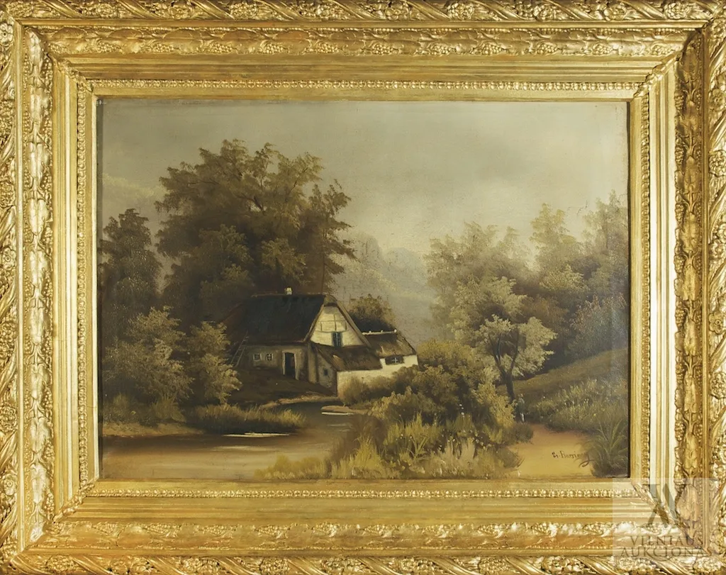 Autorius Nežinomas – Diptikas - Kaimo peizažai