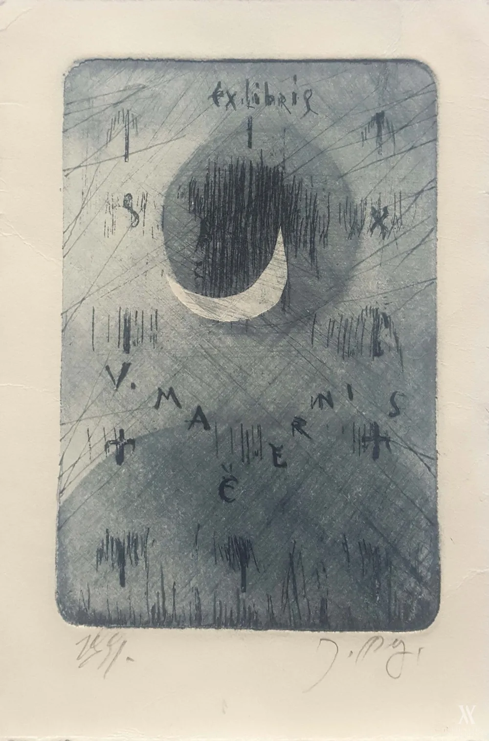 Joana Plikionytė-Bružienė – V. Mačernio ex libris 