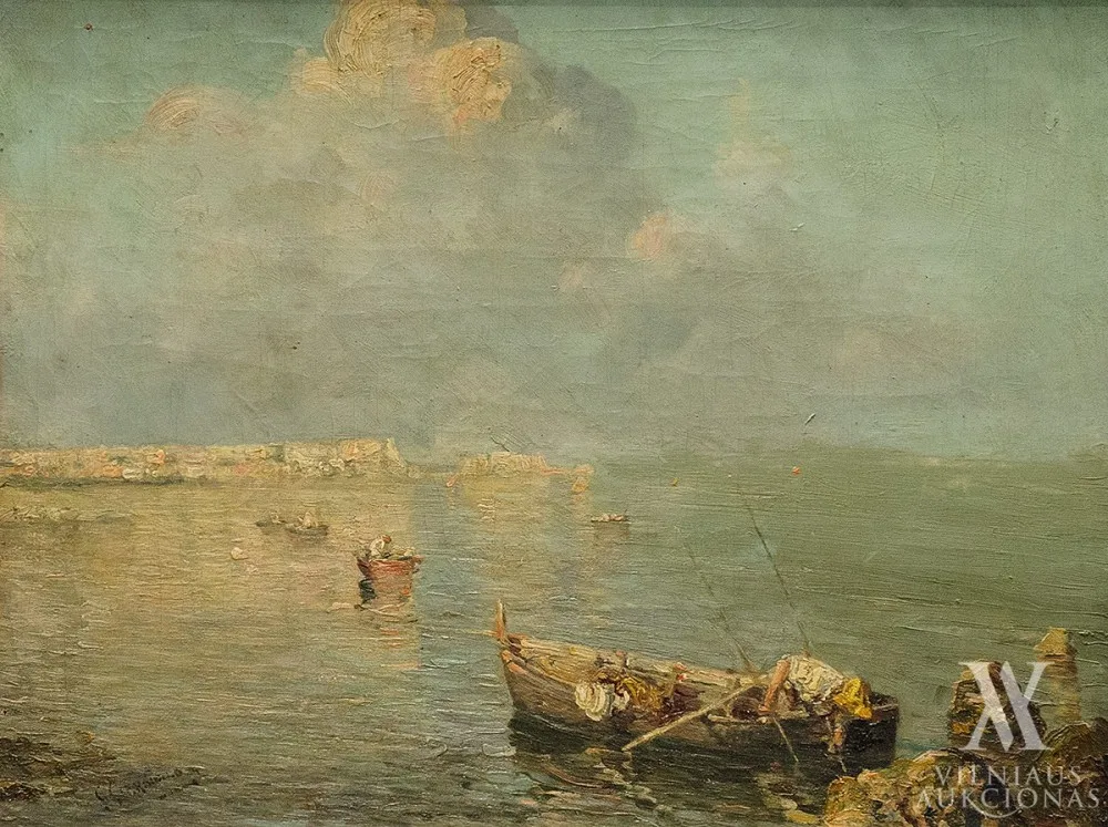 Giuseppe  Giardiello (Italija) – Vaizdas į Neapolio įlanką