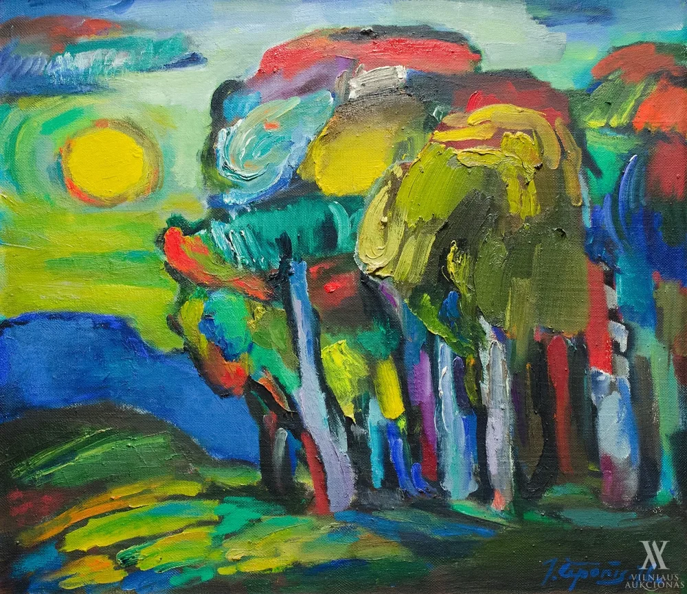 Jonas Čeponis – Peizažas su saule