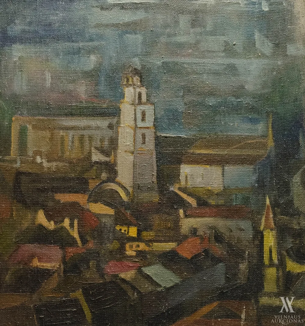 Autorius Nežinomas – Vilniaus panorama su šv. Jono bokštu